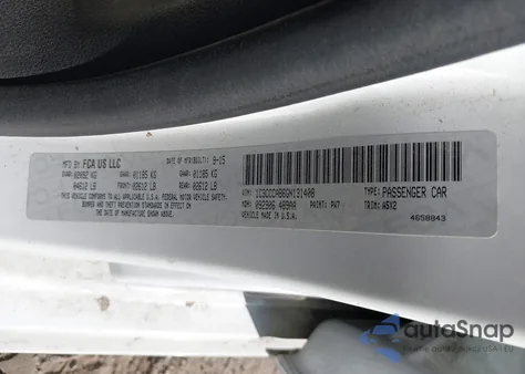 2016 Chrysler 200 Limited from USA, damaged, VIN 1C3CCCAB6GN131408